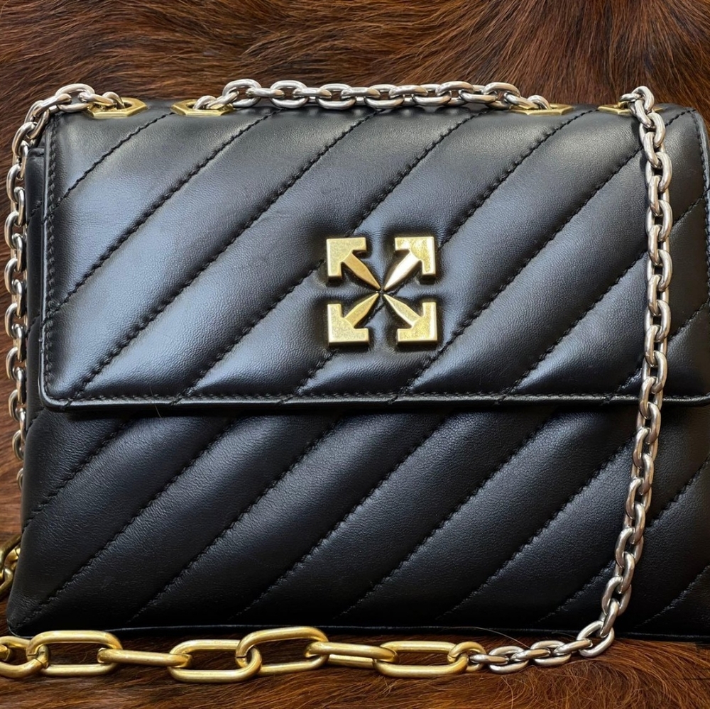 Off-White™ Jackhammer 24 Leather Shoulder Bag